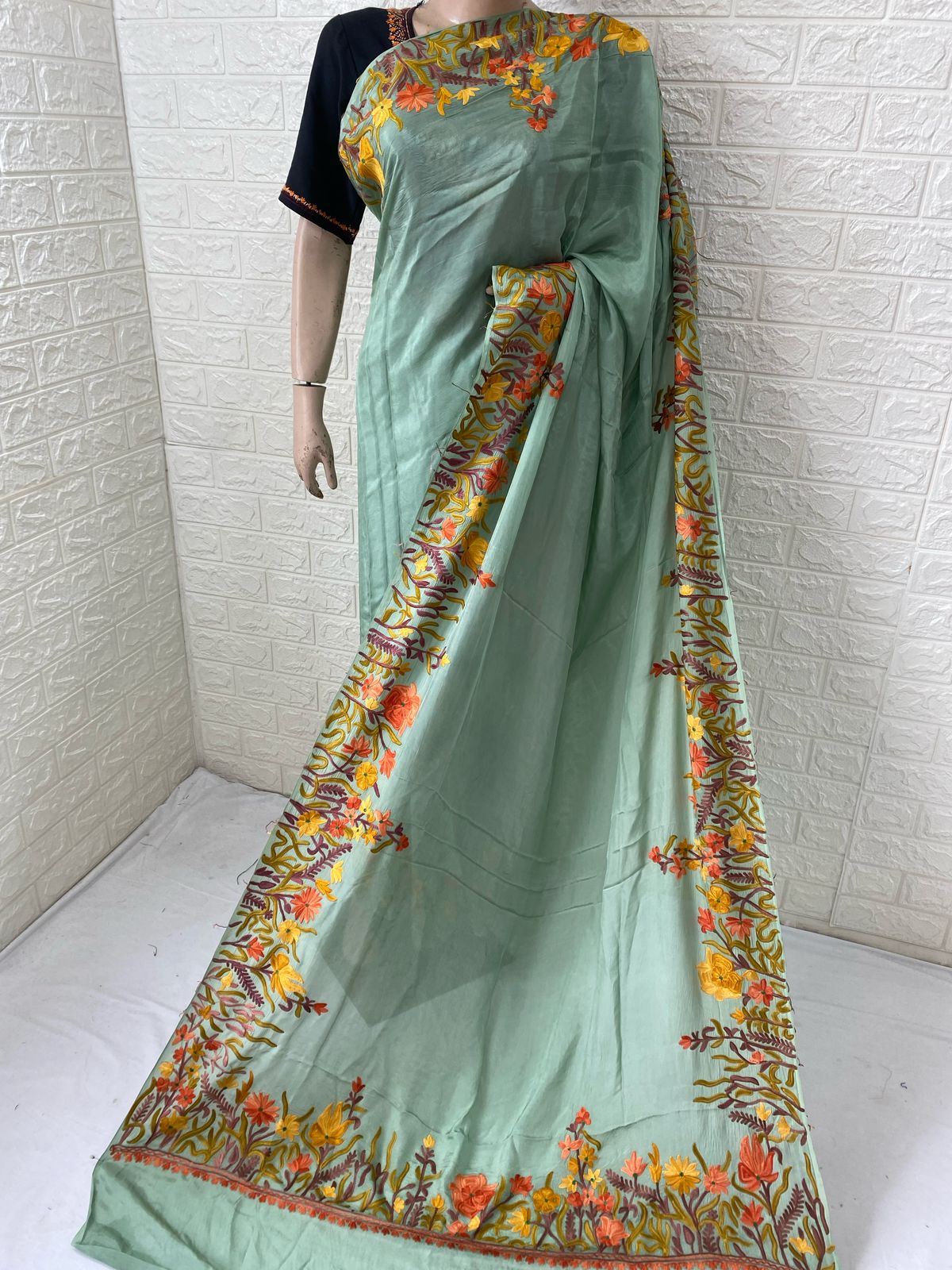 Ari Work Saree with Blouse Saree