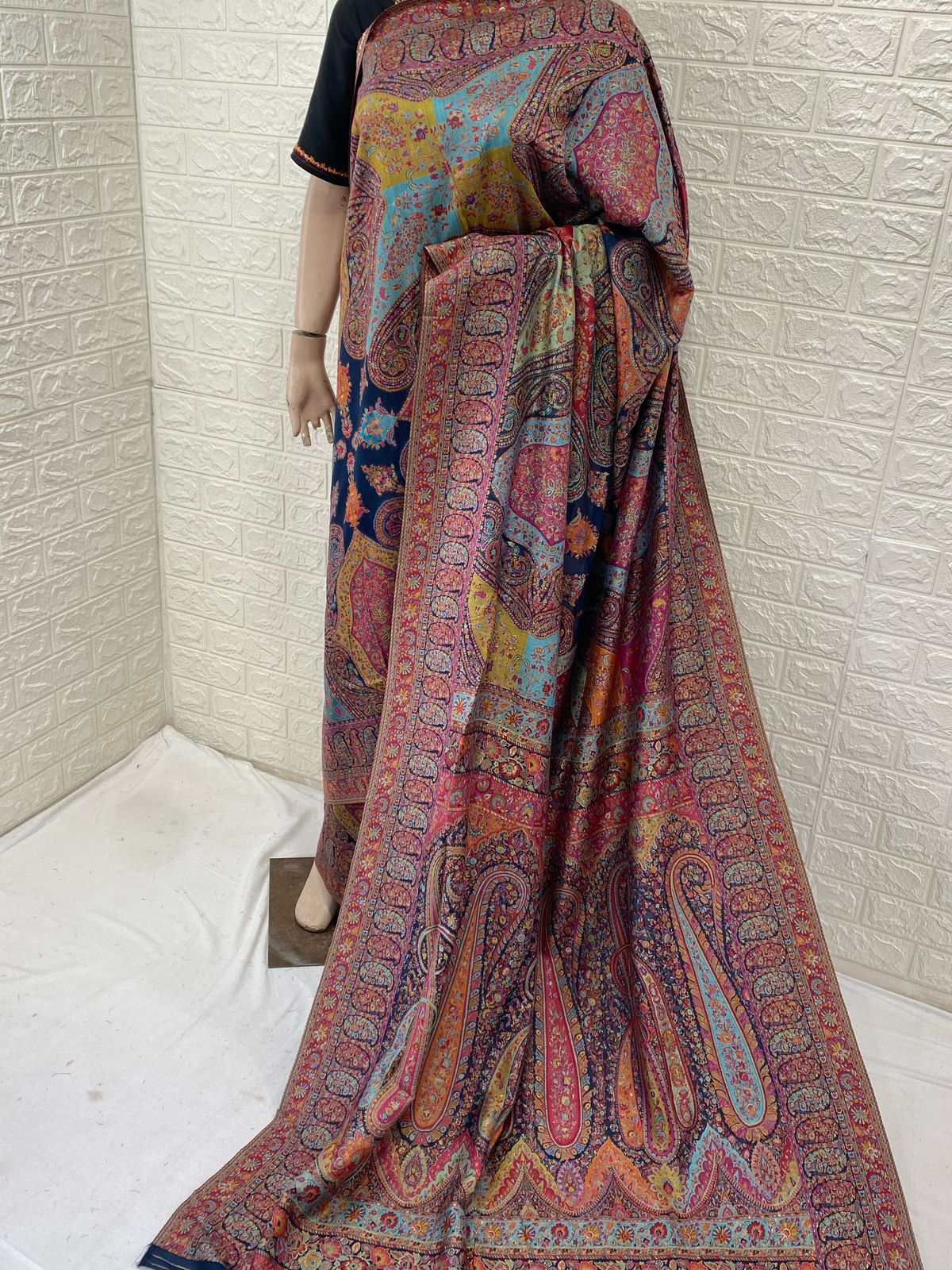 Kani work Saree