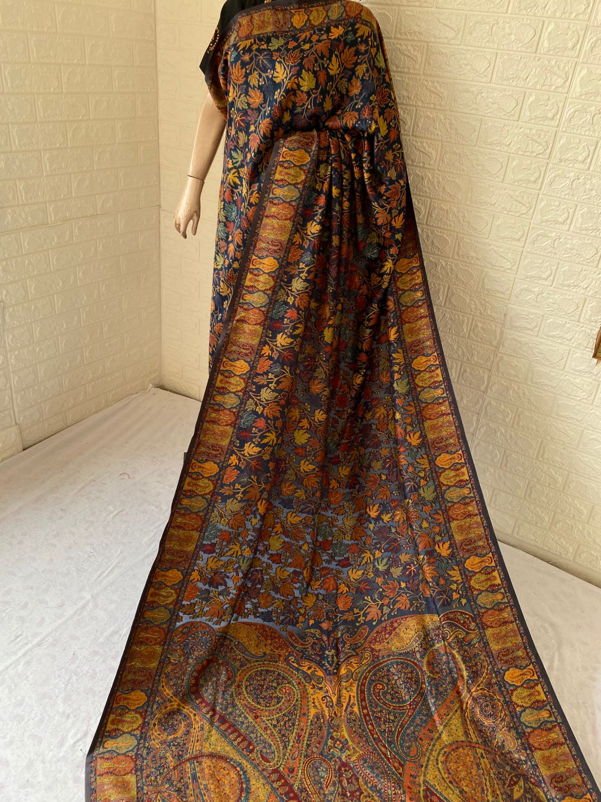 Kani Work Silk Saree