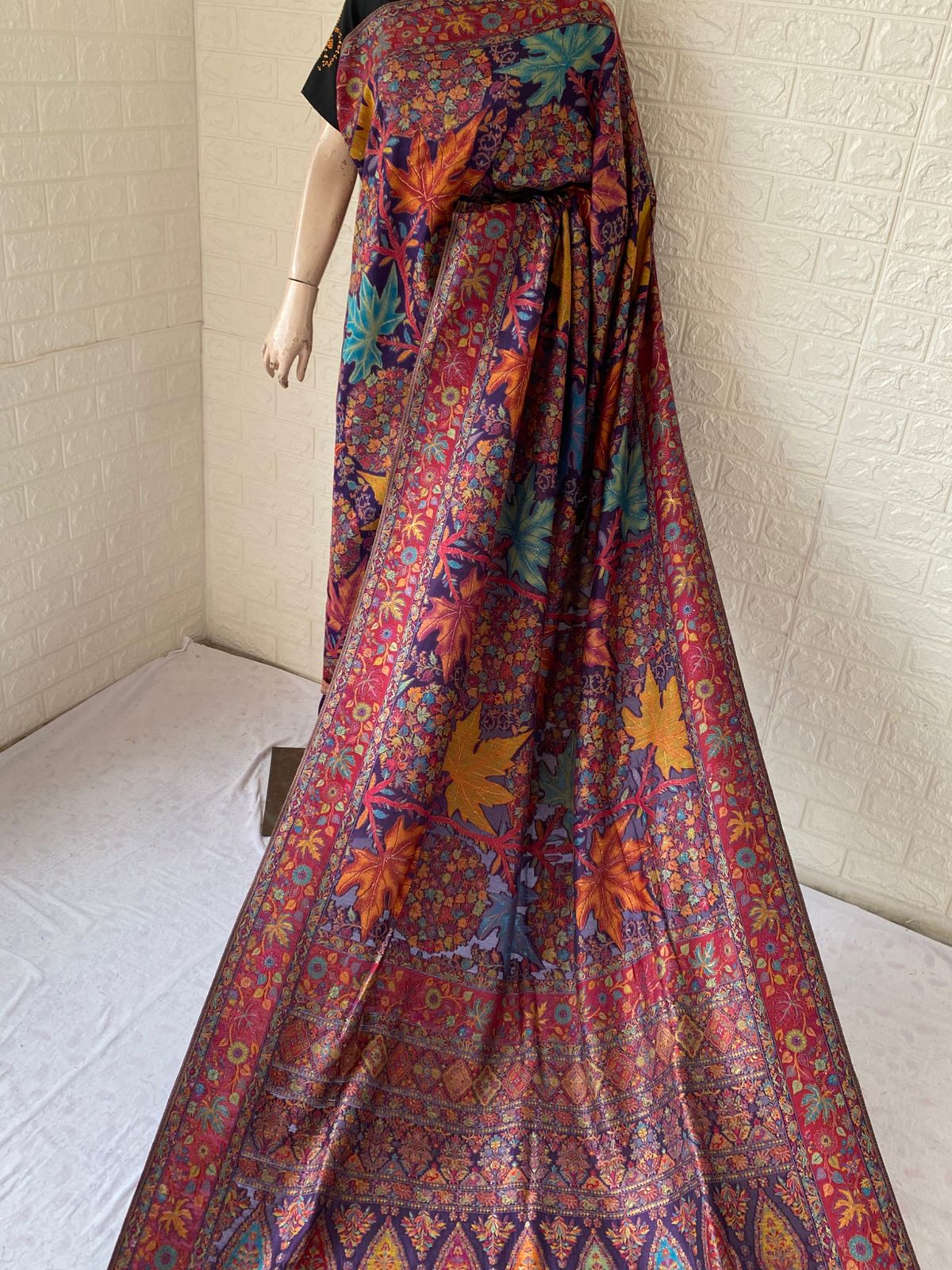 Kani Work Silk Saree