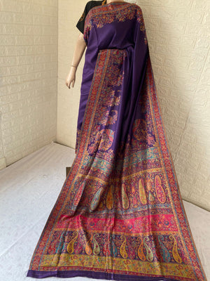 Kani Work Silk Saree